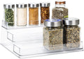 3-Tier Plastic Spice Rack - Clear