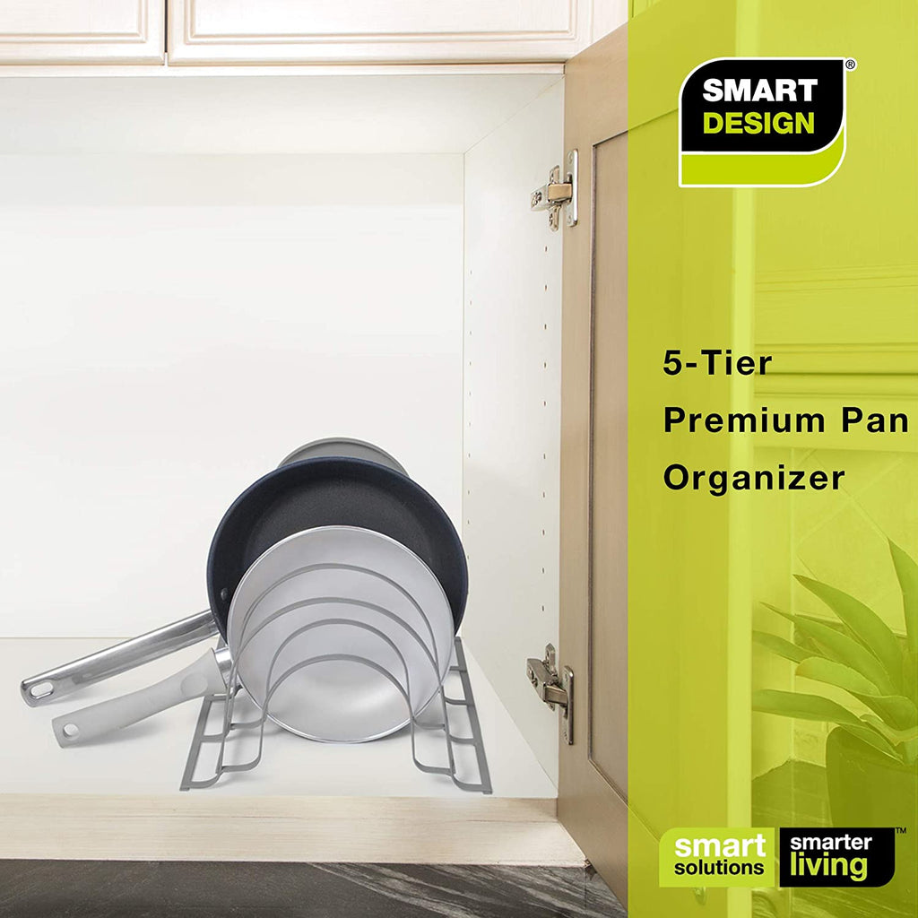 Heavy Duty 5-Tier Pan Rack Storage Organizer